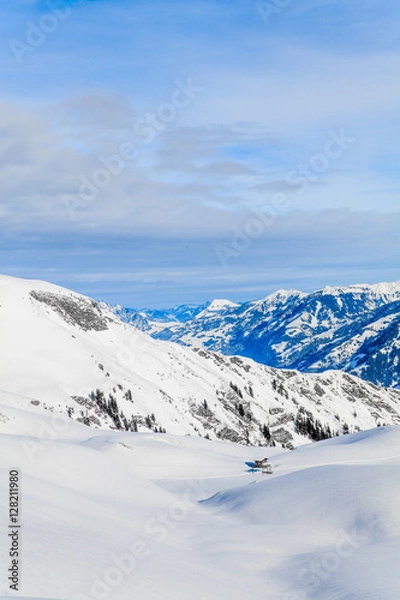 Fototapeta mountain landscape. Beautiful winter landscape