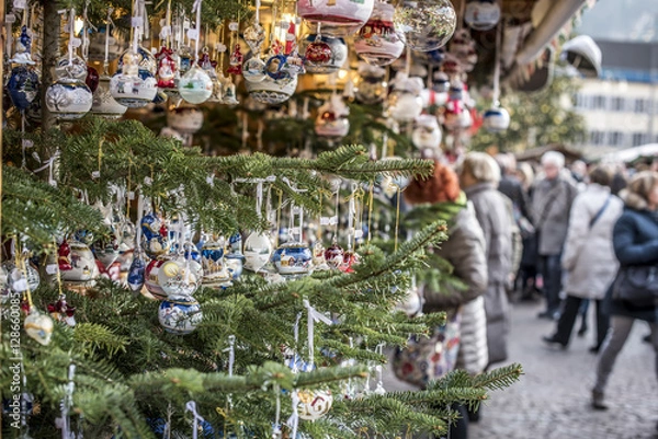 Fototapeta mercatini di natale a Bolzano