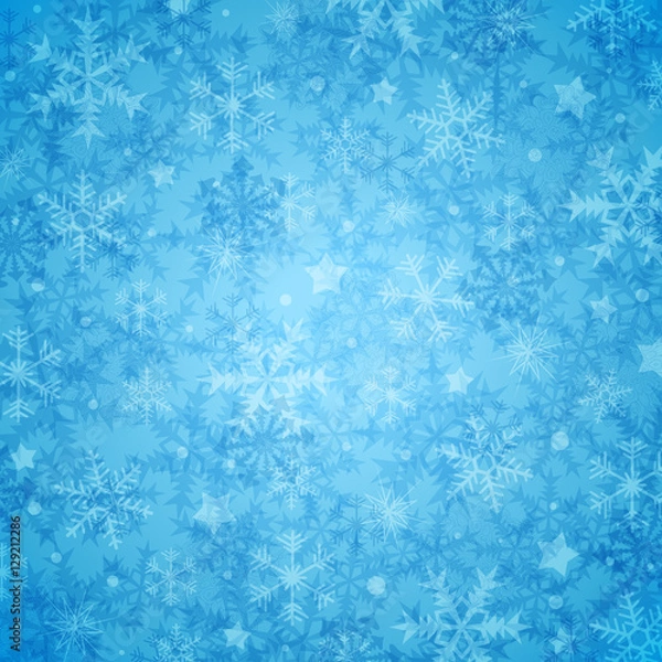 Fototapeta Blue Christmas background