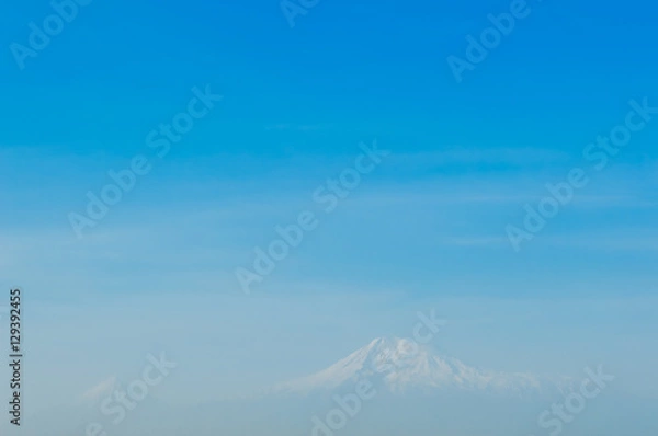 Fototapeta Mount Ararat minimalistic view in Yerevan, Armenia