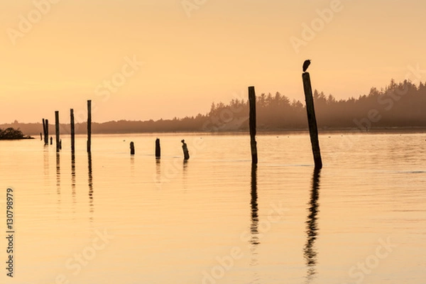 Fototapeta Sunset at Rockaway Beach, OR