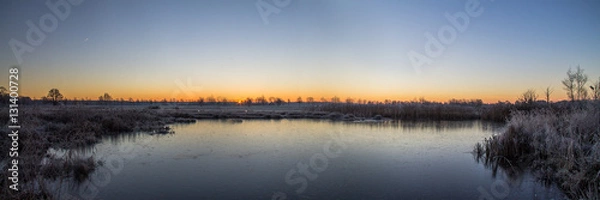 Fototapeta Over veen landschap