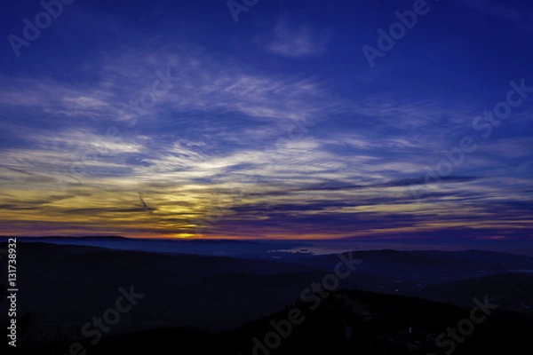 Fototapeta Sky and clouds at sunset