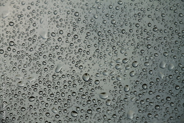 Fototapeta Rain drops on window , rainy day