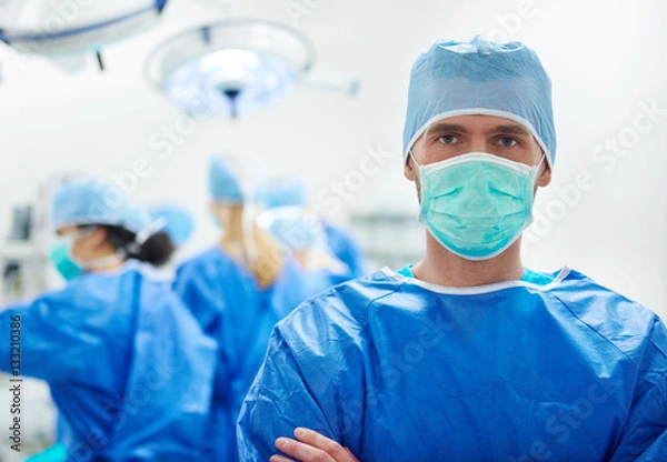 Fototapeta Portrait of surgeon in the operating room