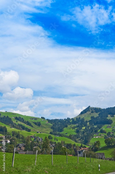 Fototapeta Landscape in the Swiss Alps, Switzerland