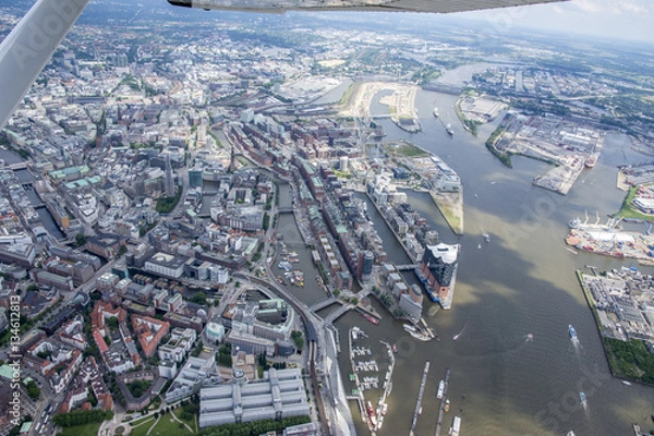 Fototapeta Hamburg - Germany - Panorama from above