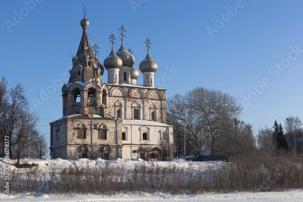 Fototapeta Church of St. John of Chrysostom (Myrrhbearers) in the city of Vologda, Russia