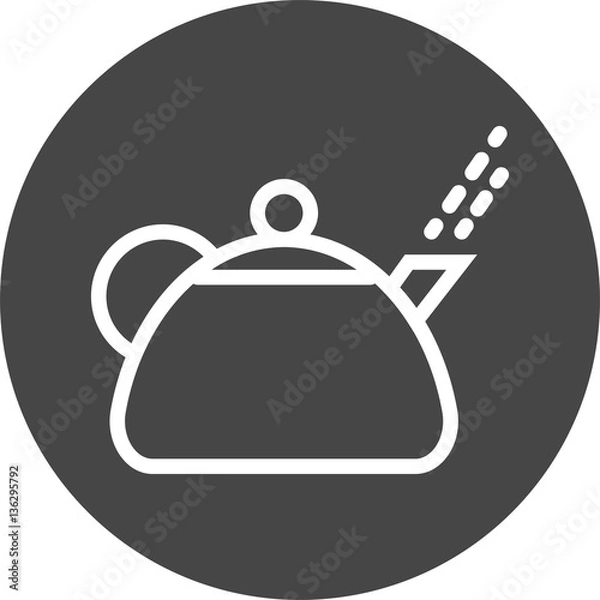 Fototapeta teapot icon