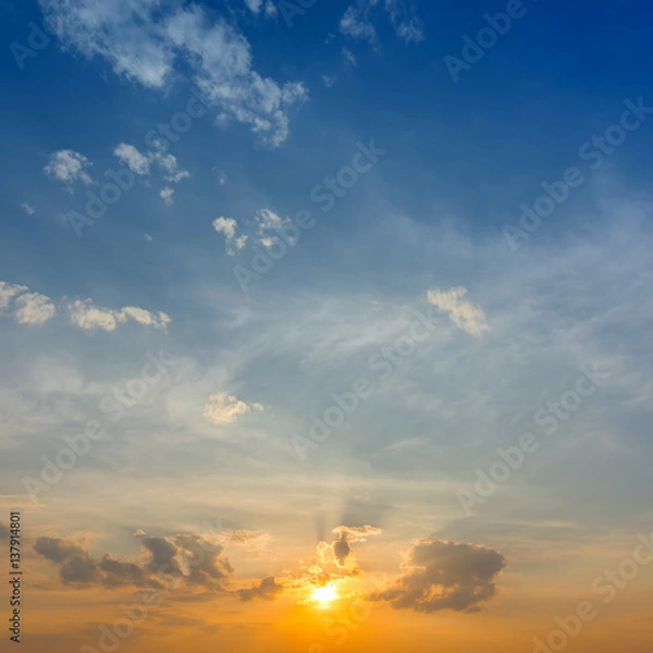 Fototapeta sky sunset background