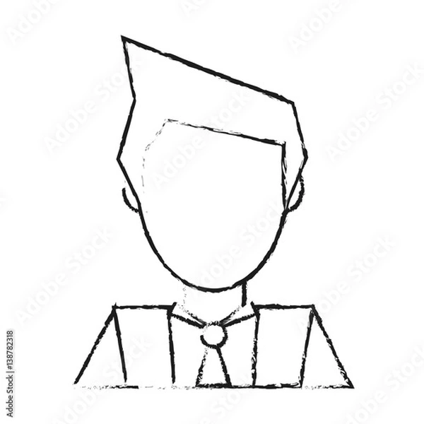 Obraz abstract faceless man icon image vector illustration design 