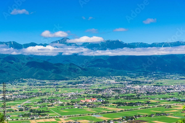 Fototapeta 信州　安曇野の風景