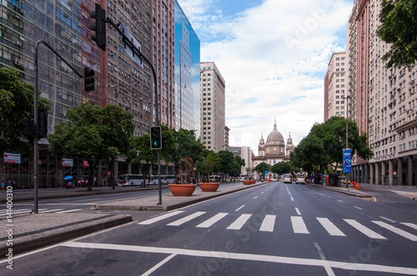 Fototapeta Presidente Vargas Avenue in Rio de Janeiro