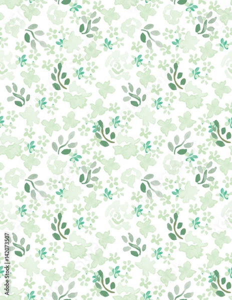 Fototapeta Seamless pattern with a bright floral print.