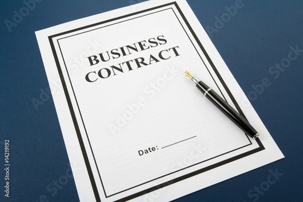 Fototapeta Business Contract