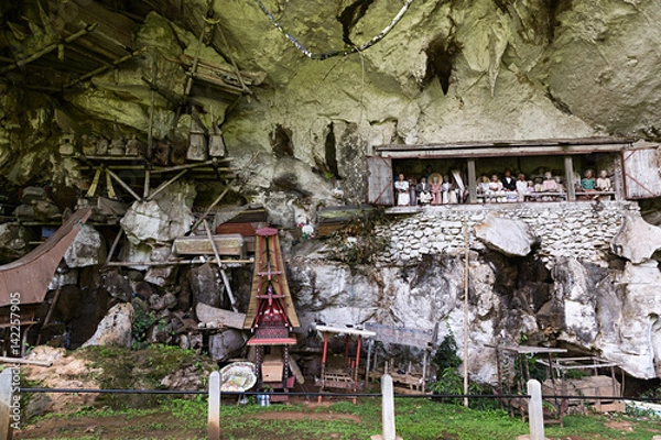 Fototapeta Tumbas de Tana Toraja en Sulawesi, Indonesia.