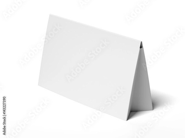 Fototapeta White gray table ten. 3d rendering