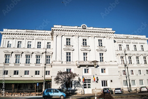 Fototapeta Parts of the building architecture in Arad, Romania