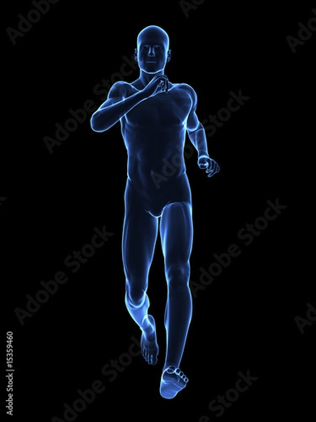 Fototapeta Running x ray man