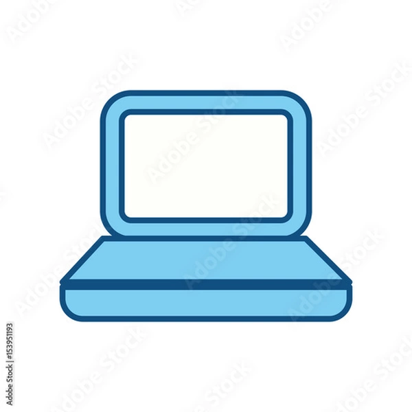 Obraz Laptop pc computer icon vector illustration graphic design