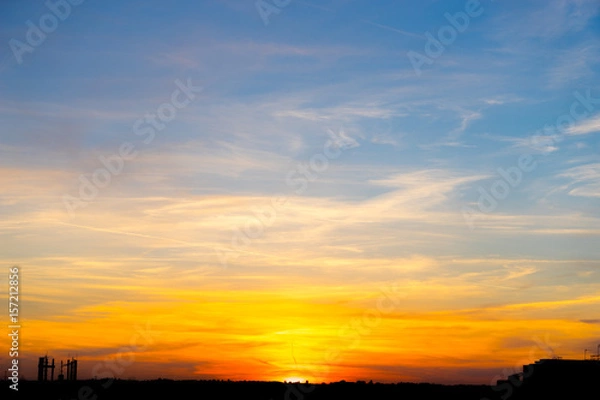 Fototapeta Sunset sky background