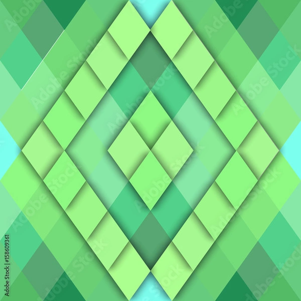 Fototapeta vector geometric abstract background of rhombus shapes