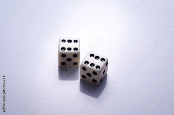 Fototapeta Dice on a light background