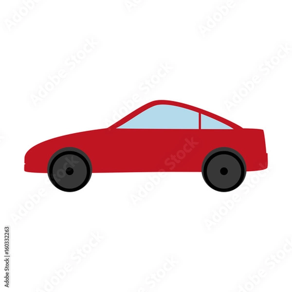 Fototapeta sport car icon over white background colorful design  vector illustration