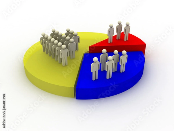 Fototapeta demography chart