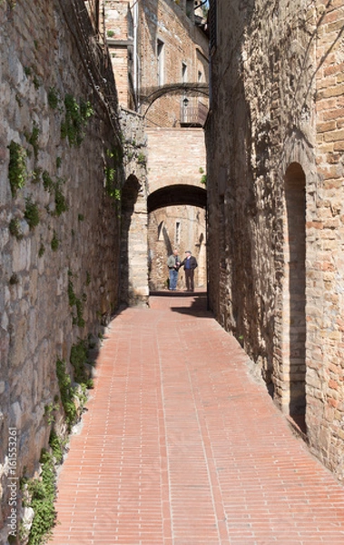 Fototapeta Italian narrow street