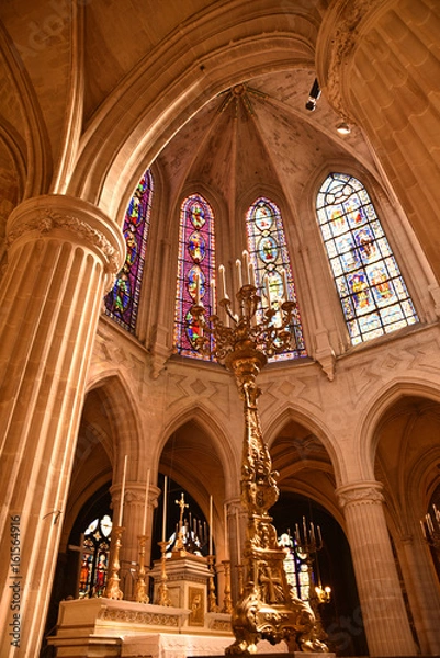 Fototapeta Choeur de l'église Saint-Germain-l'Auxerrois à Paris, France