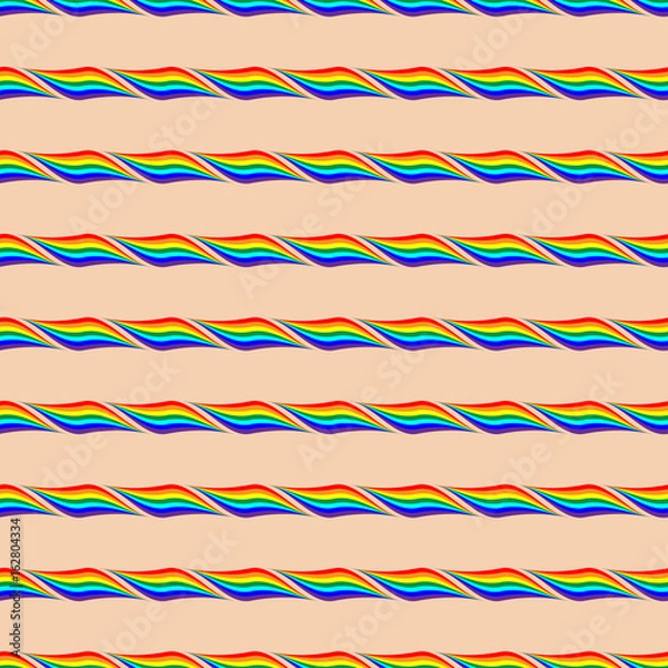 Fototapeta Rainbow geometric seamless pattern 4.04