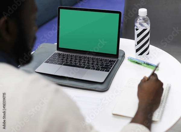 Fototapeta Startup Business People Working on Laptop Copy Space