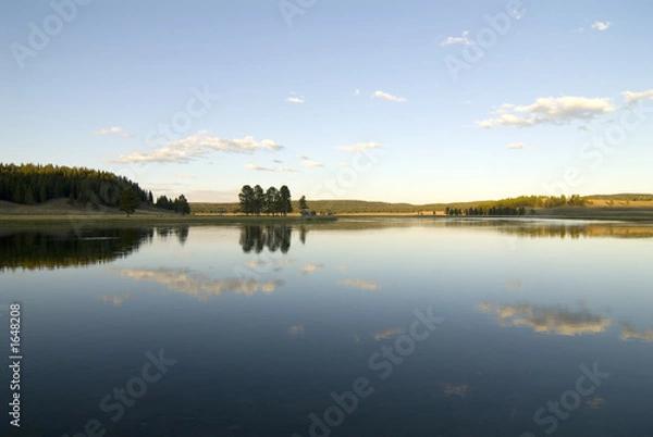 Fototapeta yellowstone river reflections