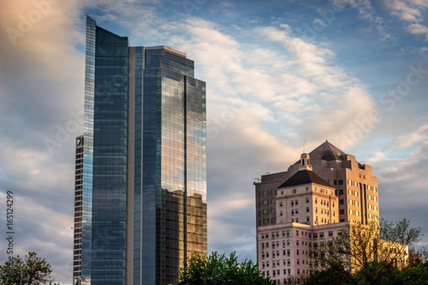 Fototapeta Milwaukee Wisconsin Skyline at Sunset