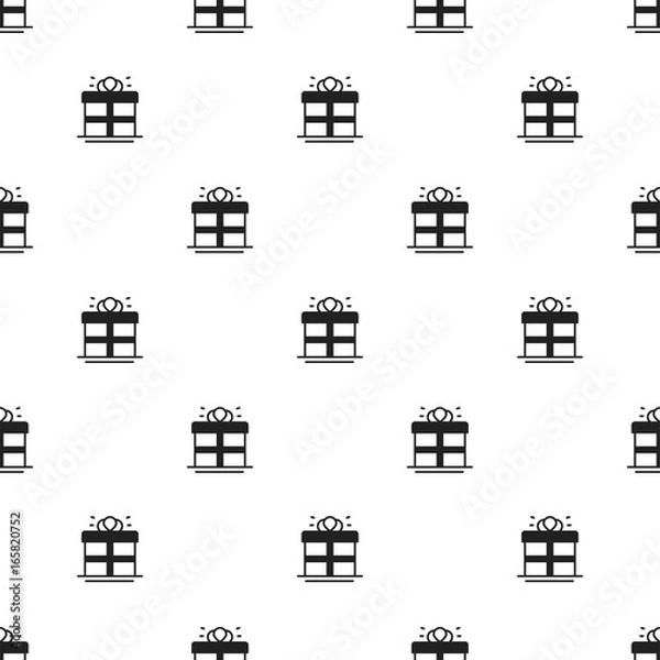 Fototapeta Party celebration seamless pattern. Birthday, holidays, event, carnival festive print. Party decor elements thin icons. Funny vector illustration. Line background. Texture for wrapping paper, textile.