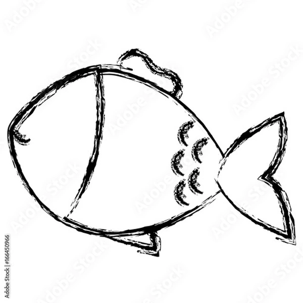 Fototapeta fish pet isolated icon