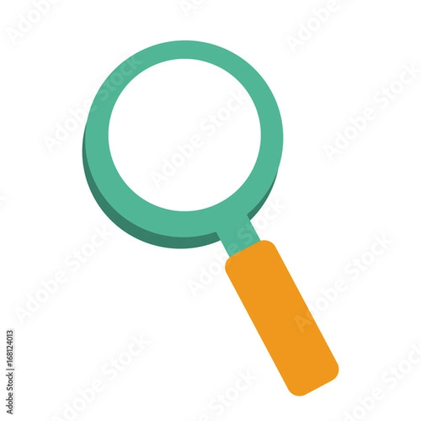 Fototapeta magnifying glass icon image vector illustration design