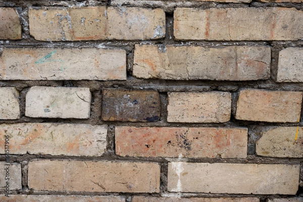 Fototapeta Texture of old brick wall