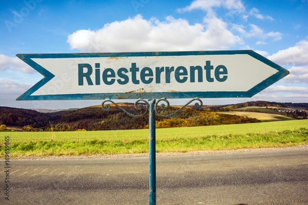 Obraz Schild 251 - Riesterrente