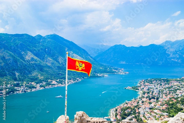 Fototapeta Magnificent view of Kotor Bay Montenegro