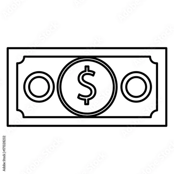 Fototapeta bill money isolated icon