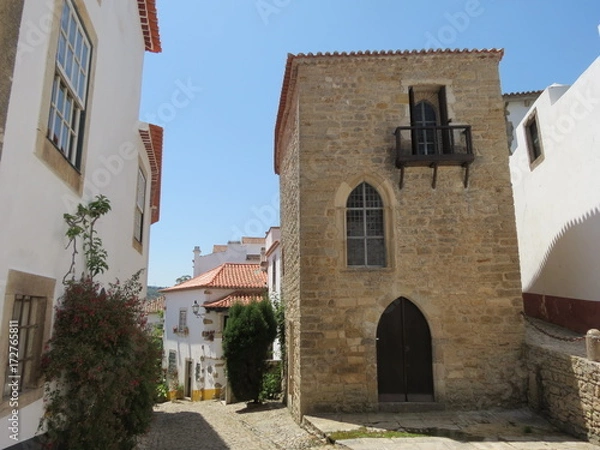 Fototapeta Portugal - Obidos - Ancienne synagogue médiévale dans la vieille ville