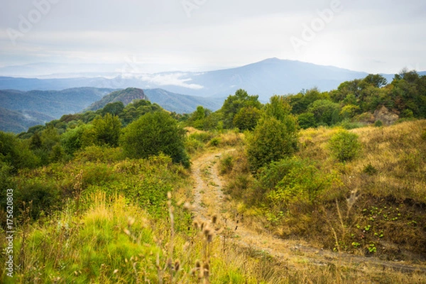 Fototapeta Autumnal landscape of Kakheti region