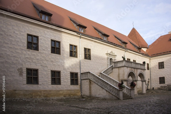 Fototapeta Livonia Order Castle was built in the middle of the 15th century. Bauska Latvia in autumn 