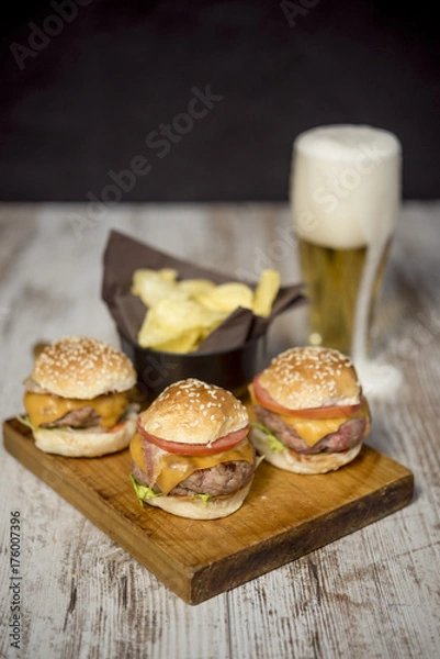 Fototapeta Mini Hamburguesas