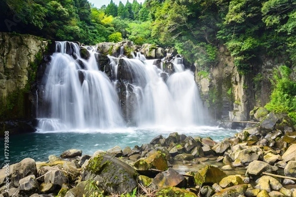 Fototapeta Scenery of Sekino-o Falls in Miyakonojo