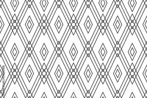 Fototapeta Geometric seamless pattern with linear