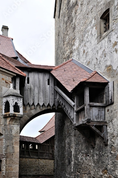 Fototapeta Medieval castle in europe