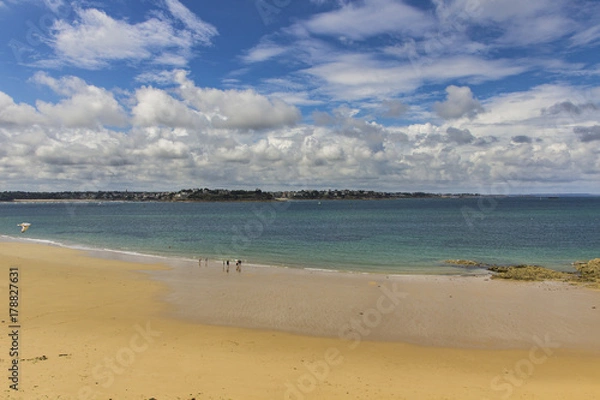 Fototapeta Plage de la baie de Saint Malo